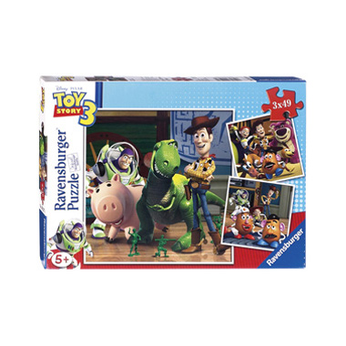 3x49 Stuks Puzzel Toy Story 3