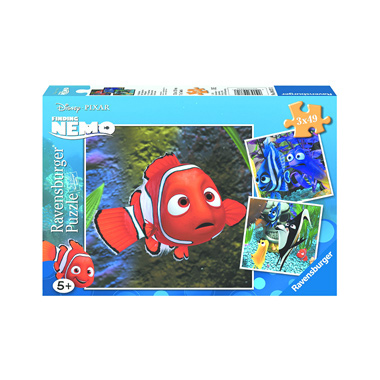 3x49 Stuks Puzzel Disney Nemo in Aquarium