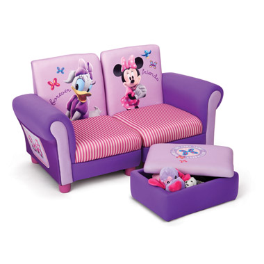 Disney Minnie Mouse luxe kinderbank met opberghocker