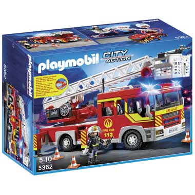 PLAYMOBIL City Action brandweerladderwagen met licht en sirene 5362