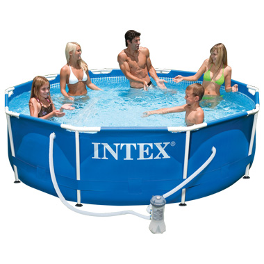 Intex Metal Frame Pool zwembad 366x76 cm met Pomp