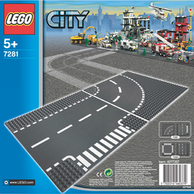 LEGO City T-kruising en bocht 7281
