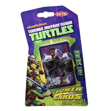 Tactic Teenage Mutant Ninja Turtles Power Cards Incl. Foot Soldier Figure Kaartspel