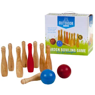 Outdoor Play tuin bowling set - hout
