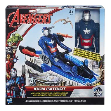 Marvel Avengers Titan Hero Iron Patriot met voertuig