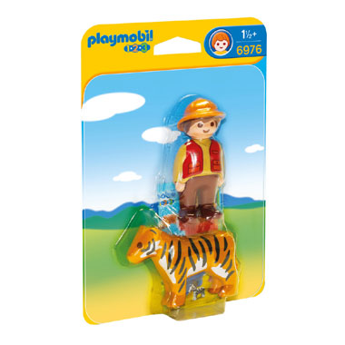 PLAYMOBIL 1.2.3 ranger met tijger 6976