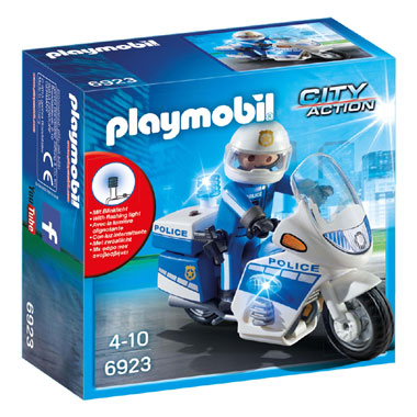 PLAYMOBIL City Action politiemotor met LED-licht 6923