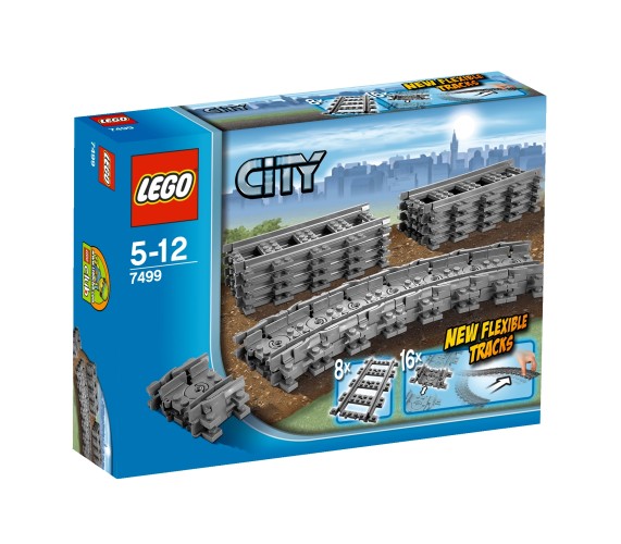 Lego City flexibele rails - 7499