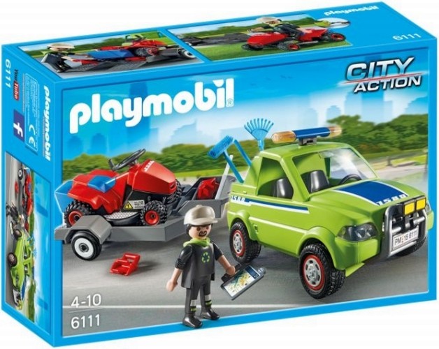 Playmobil City Action Auto met grasmaaier - 6111