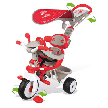 Smoby Baby Driver Comfort Mixte 4-in-1 driewielfiets - rood