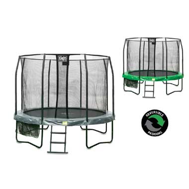 EXIT JumpArena trampoline All-In-One rond - 366 cm - groen