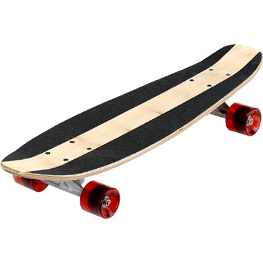 Skateboard - rood/zwart