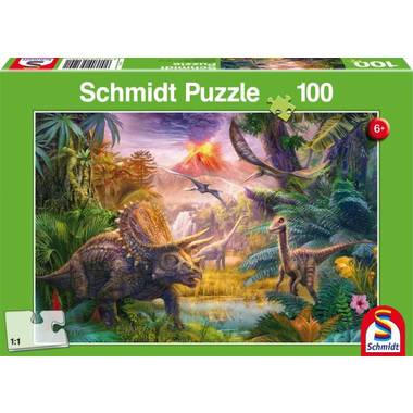 Schmidt puzzel The Valley of the Dinosaurs 100 stukjes