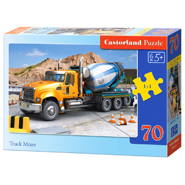 Castorland puzzel truckmixer - 70 stukjes
