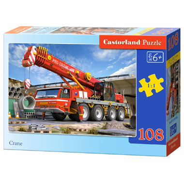 Castorland puzzel kraanwagen - 108 stukjes