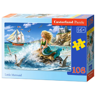 Castorland puzzel kleine zeemeermin - 108 stukjes
