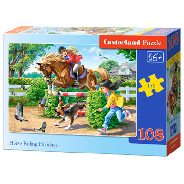 Castorland puzzel Horse Riding Holidays - 108 stukjes