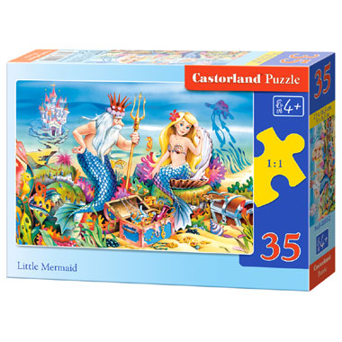 Castorland puzzel kleine zeemeermin - 35 stukjes