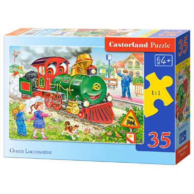 Castorland puzzel locomotief - 35 stukjes