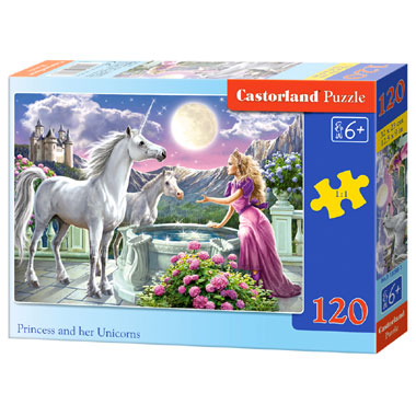Castorland Princess an her Unicorns puzzel - 120 stukjes