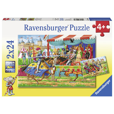 Ravensburger puzzelset bij de ridders - 24 stukjes