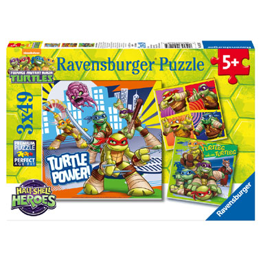 Ravensburger Teenage Mutant Ninja Turtles- Half Shell Heroes puzzelset - 49 stukjes