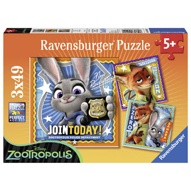 Ravensburger Disney Zootropolis puzzelset - 49 stukjes