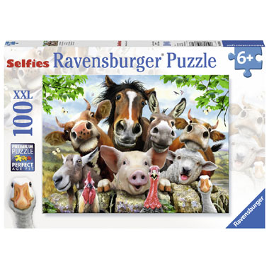 Ravensburger XXL-puzzel Farmyard Selfies -100 stukjes