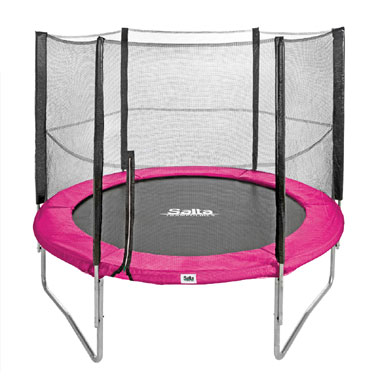 Salta Combo trampoline rond met veiligheidsnet - 244 cm - roze