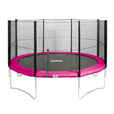 Salta Combo trampoline met veiligheidsnet rond - 427 cm - roze