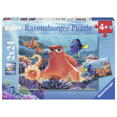 Ravensburger Disney Finding Dory puzzelset altijd zwemmen - 2 x 24 stukjes