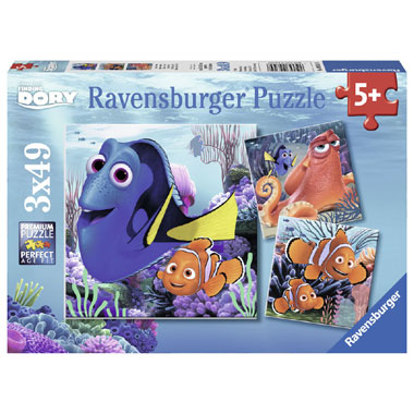 Ravensburger Disney Finding Dory puzzelset - 3 x 49 stukjes