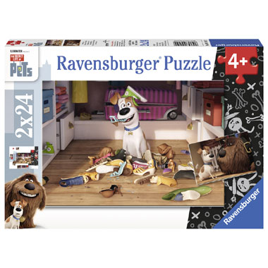 Ravensburger puzzels The Secret Life of Pets Onaantastbaar - 2 x 24 stukjes