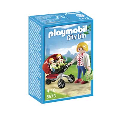 PLAYMOBIL City Life tweeling kinderwagen 5573