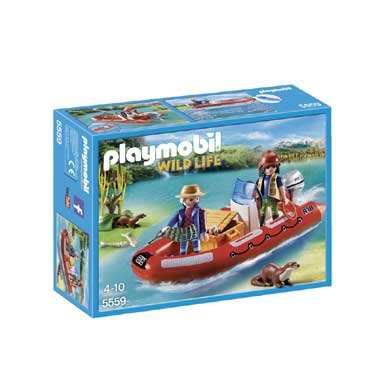 PLAYMOBIL Wildlife rubberboot met stropers 5559