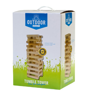 Outdoor Play Tumble Tower - Hout