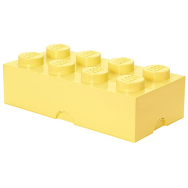 LEGO Design Collection Brick opbergbox 8 - geel