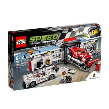 LEGO Porsche 919 Hybrid en 917K pitstraat 75876