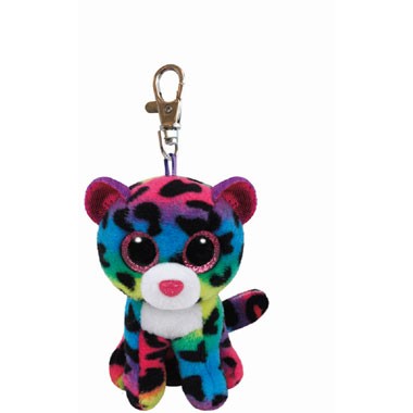 Ty Beanie Boo knuffelsleutelhanger Dotty luipaard - 12 cm