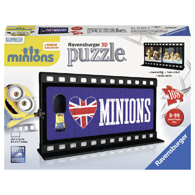 Ravensburger Minions Filmstrook British 3D Puzzel - 108 stukjes