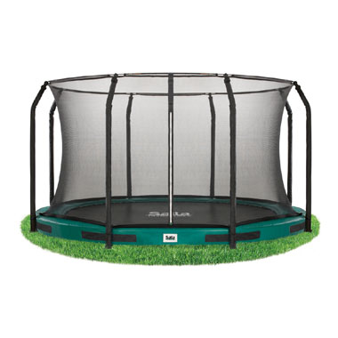 Salta Excellent Ground verlaagde trampoline veiligheidsnet rond - 244 cm - zwart