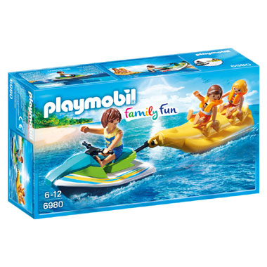PLAYMOBIL Family Fun jetski met bananenboot 6980