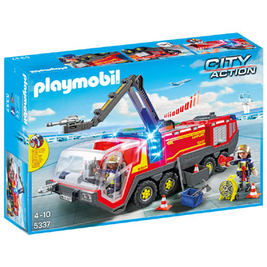 PLAYMOBIL City Action luchthavenbrandweerwagen met licht en geluid 5337