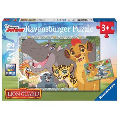 Ravensburger Disney The Lion Guard Beschermer van het koninkrijk puzzelset - 12 stukjes