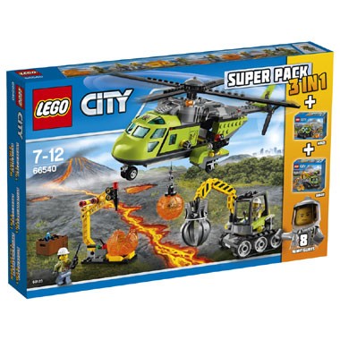 LEGO City Vulkaan 3-in-1 valuepack 66540