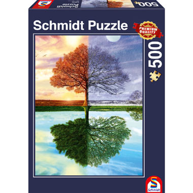 The seasons tree puzzel - 500 stukjes
