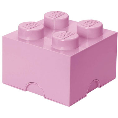 LEGO opbergbox brick 4 - Design Collection - roze