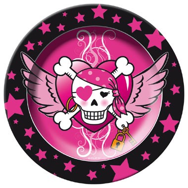 Borden Pink Pirate Girl - 8 stuks
