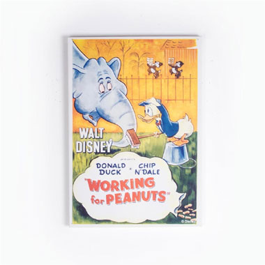 Disney Donald Duck Working for Peanuts vintage canvas