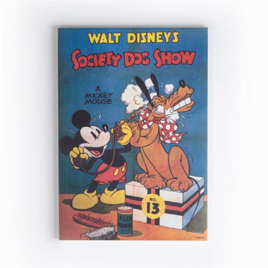Disney Mickey Mouse Society Dog Show vintage canvas